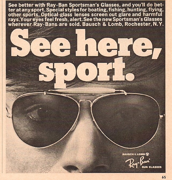 publicité pour lunettes